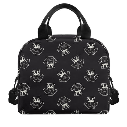 Karate Gi Pattern Print Insulated Lunch Bag