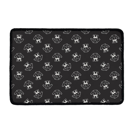 Karate Gi Pattern Print Kitchen Mat