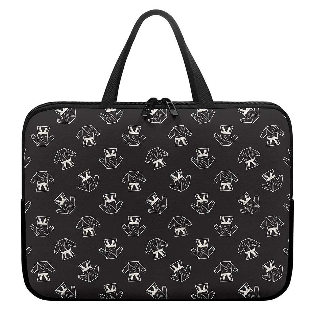 Karate Gi Pattern Print Laptop Sleeve With Handle
