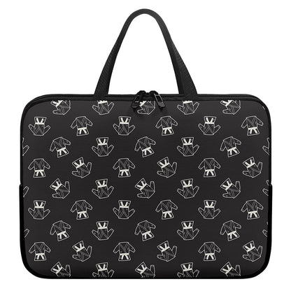 Karate Gi Pattern Print Laptop Sleeve With Handle