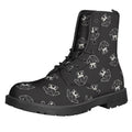 Karate Gi Pattern Print Lace-Up Boots