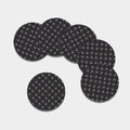 Karate Gi Pattern Print Leather Coaster Set