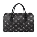 Karate Gi Pattern Print Leather Duffel Bag