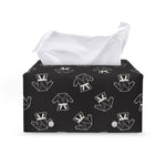 Karate Gi Pattern Print Leather Tissue Box Cover