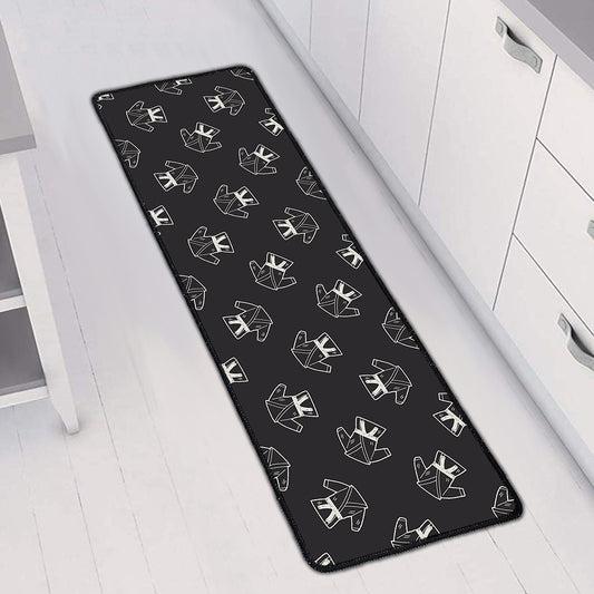 Karate Gi Pattern Print Long Kitchen Mat