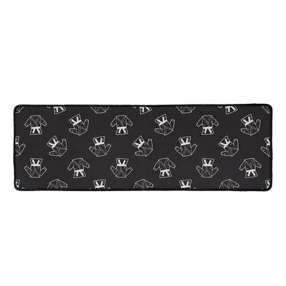 Karate Gi Pattern Print Long Kitchen Mat