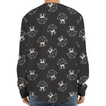 Karate Gi Pattern Print Long Sleeve Baseball Jersey