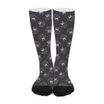 Karate Gi Pattern Print Long Socks