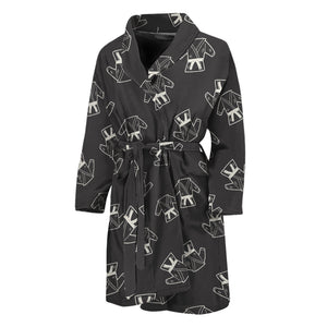 Karate Gi Pattern Print Men's Bathrobe