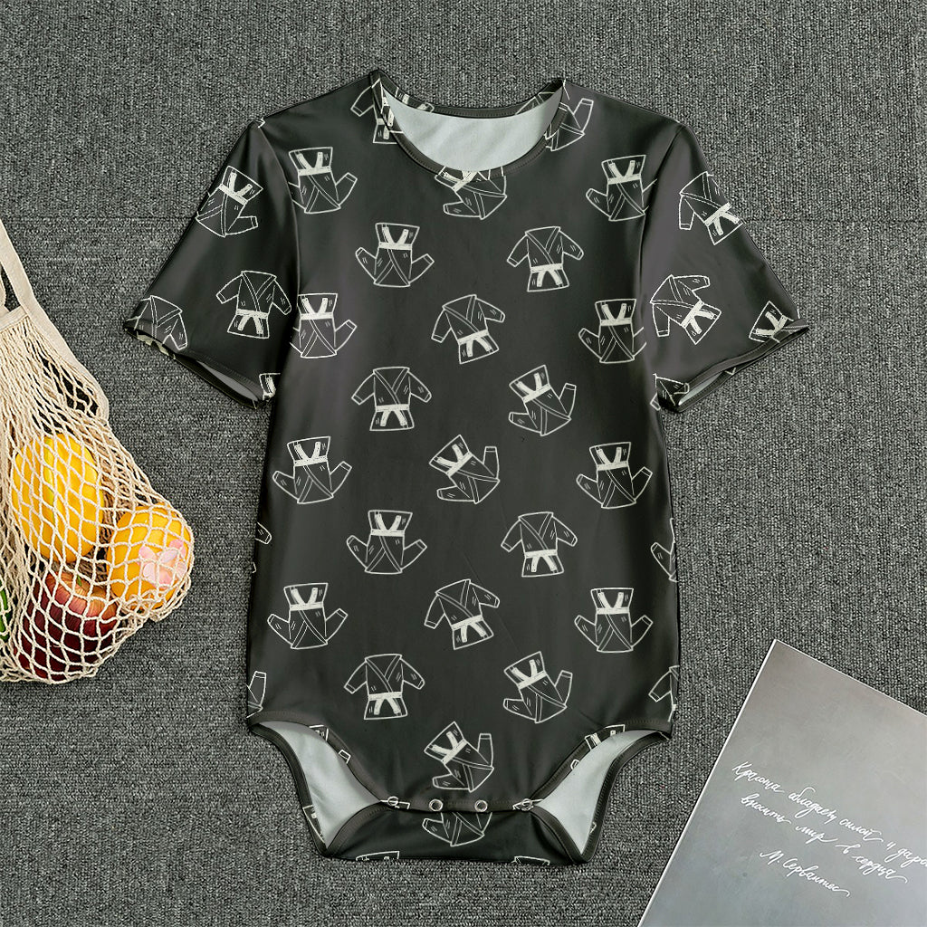 Karate Gi Pattern Print Men's Bodysuit