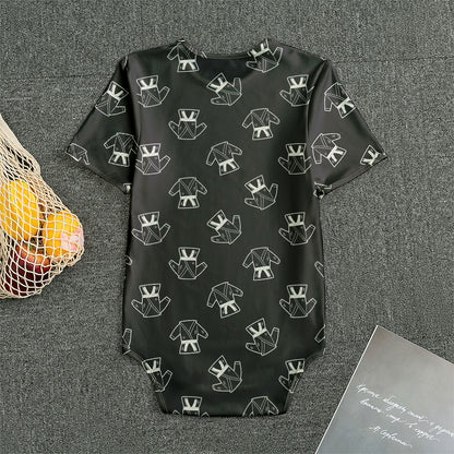Karate Gi Pattern Print Men's Bodysuit
