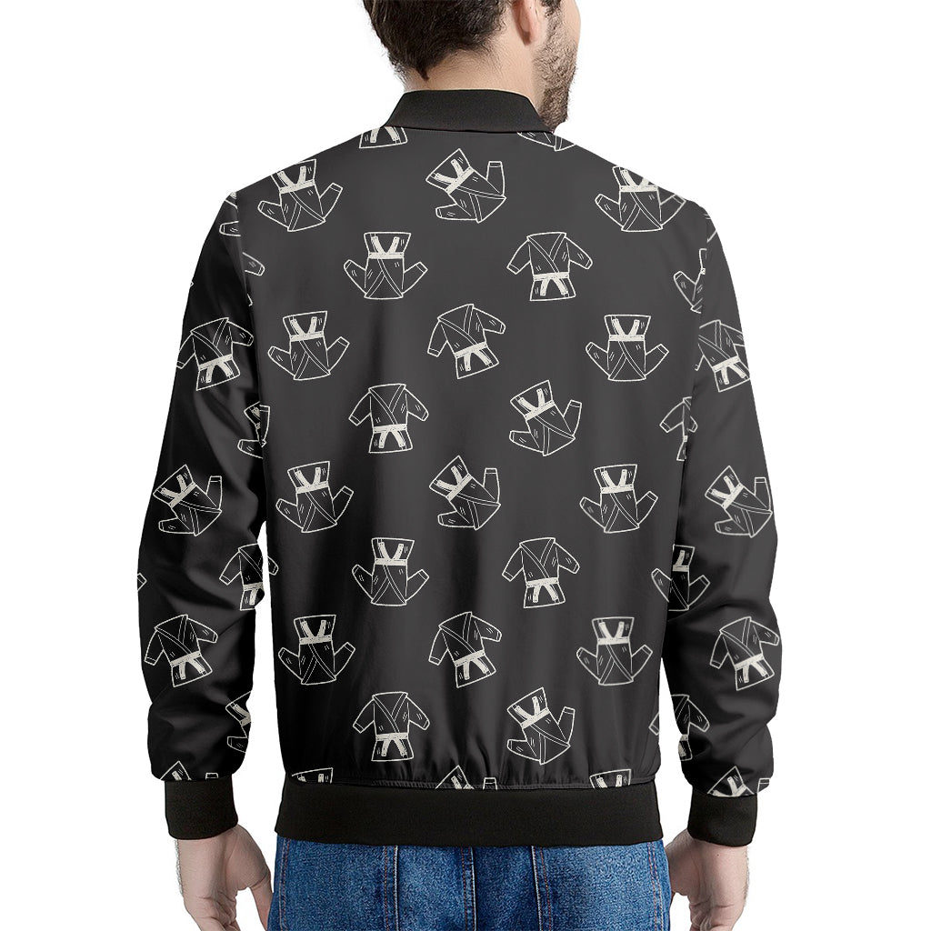 Karate Gi Pattern Print Men's Bomber Jacket