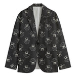 Karate Gi Pattern Print Men's Cotton Blazer