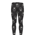 Karate Gi Pattern Print Men's Leggings