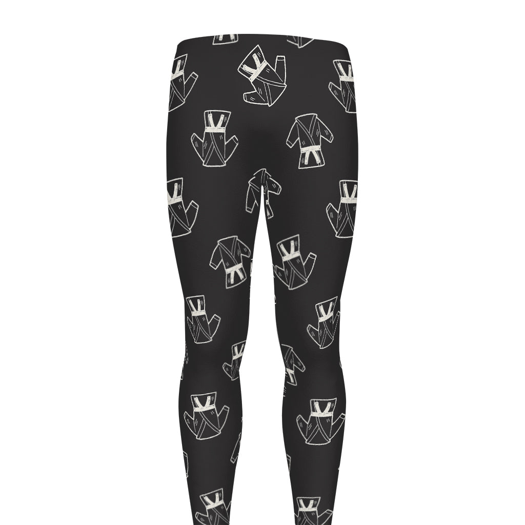 Karate Gi Pattern Print Men's leggings
