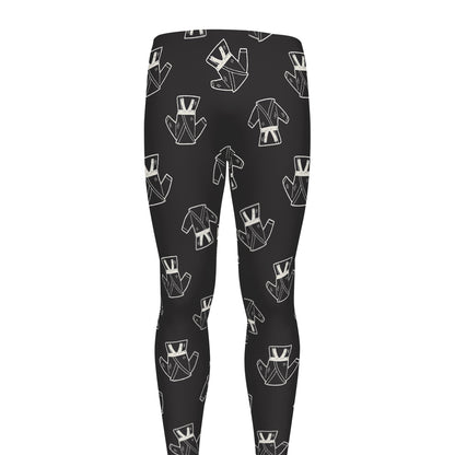 Karate Gi Pattern Print Men's leggings