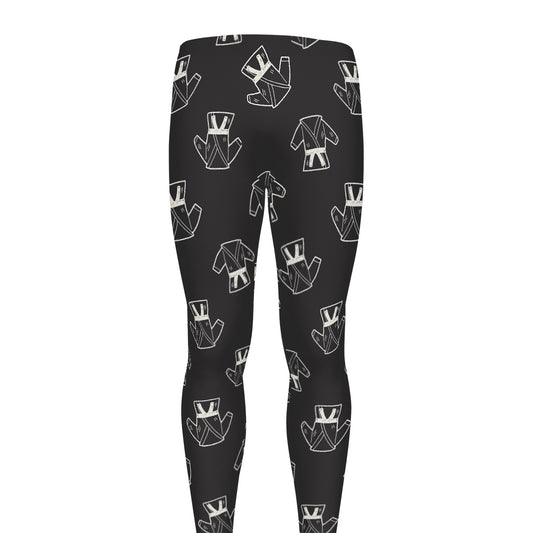Karate Gi Pattern Print Men's leggings