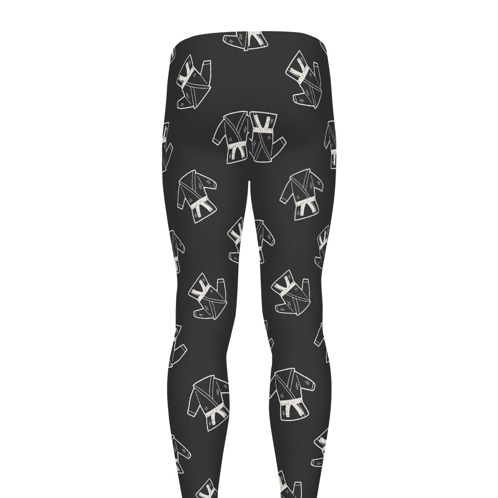 Karate Gi Pattern Print Men's leggings
