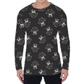 Karate Gi Pattern Print Men's Long Sleeve T-Shirt