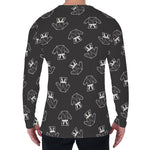 Karate Gi Pattern Print Men's Long Sleeve T-Shirt