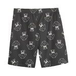Karate Gi Pattern Print Men's Sports Shorts