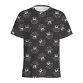 Karate Gi Pattern Print Men's Athletic T-Shirt