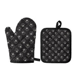 Karate Gi Pattern Print Oven Mitt And Pot Holder Set
