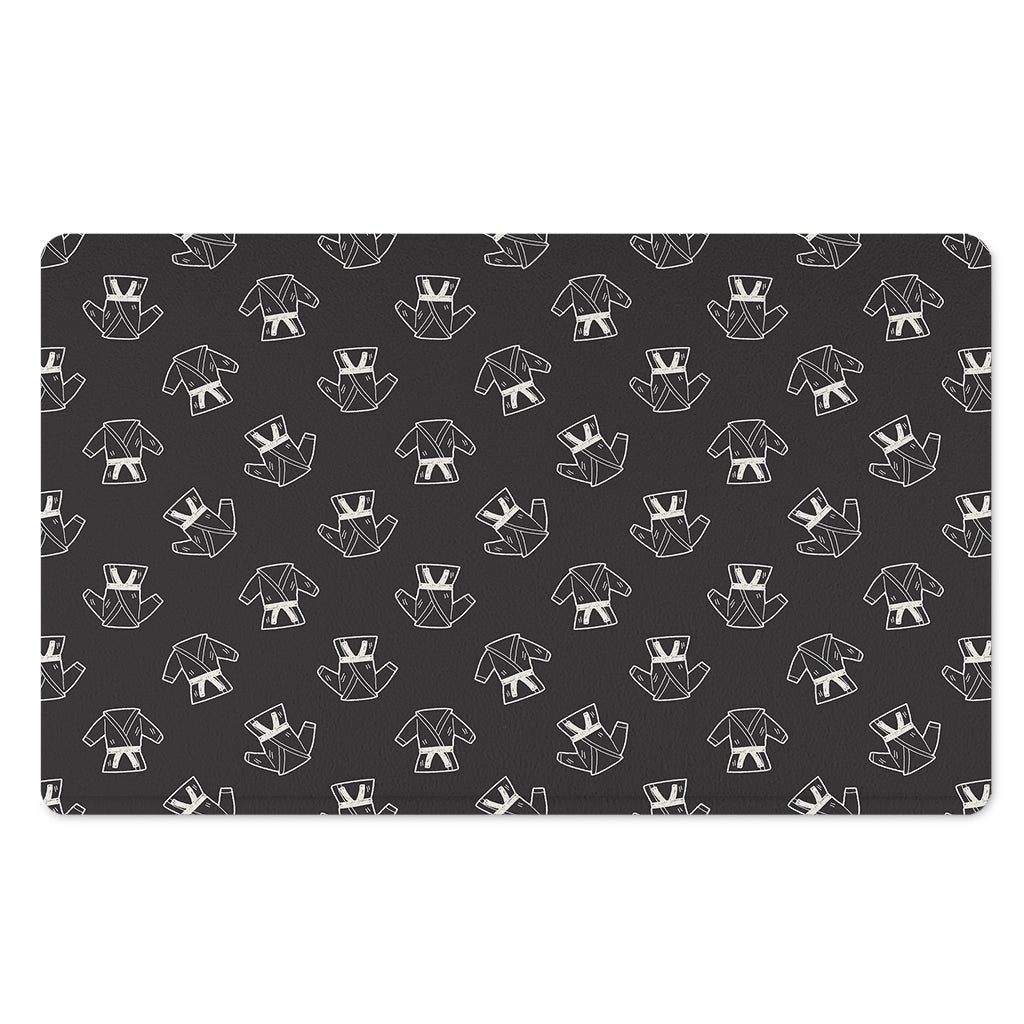 Karate Gi Pattern Print Polyester Doormat