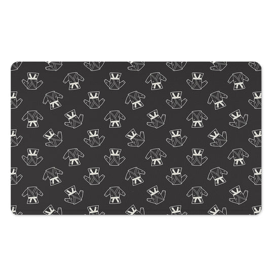 Karate Gi Pattern Print Polyester Doormat