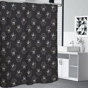 Karate Gi Pattern Print Premium Shower Curtain