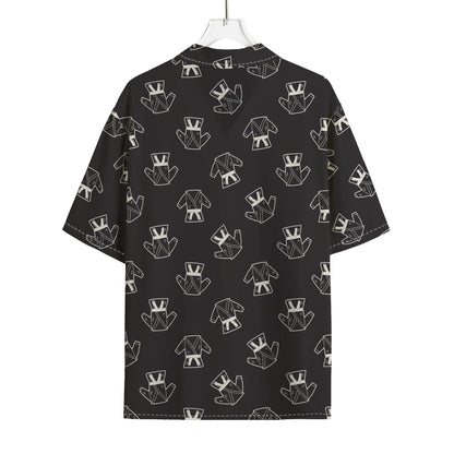 Karate Gi Pattern Print Rayon Hawaiian Shirt