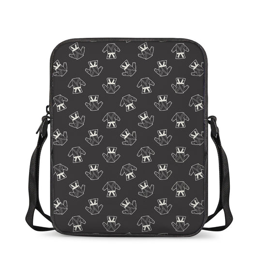 Karate Gi Pattern Print Rectangular Crossbody Bag