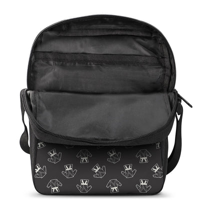 Karate Gi Pattern Print Rectangular Crossbody Bag