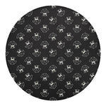 Karate Gi Pattern Print Round Blanket