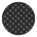 Karate Gi Pattern Print Round Floor Mat