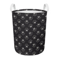Karate Gi Pattern Print Round Laundry Basket