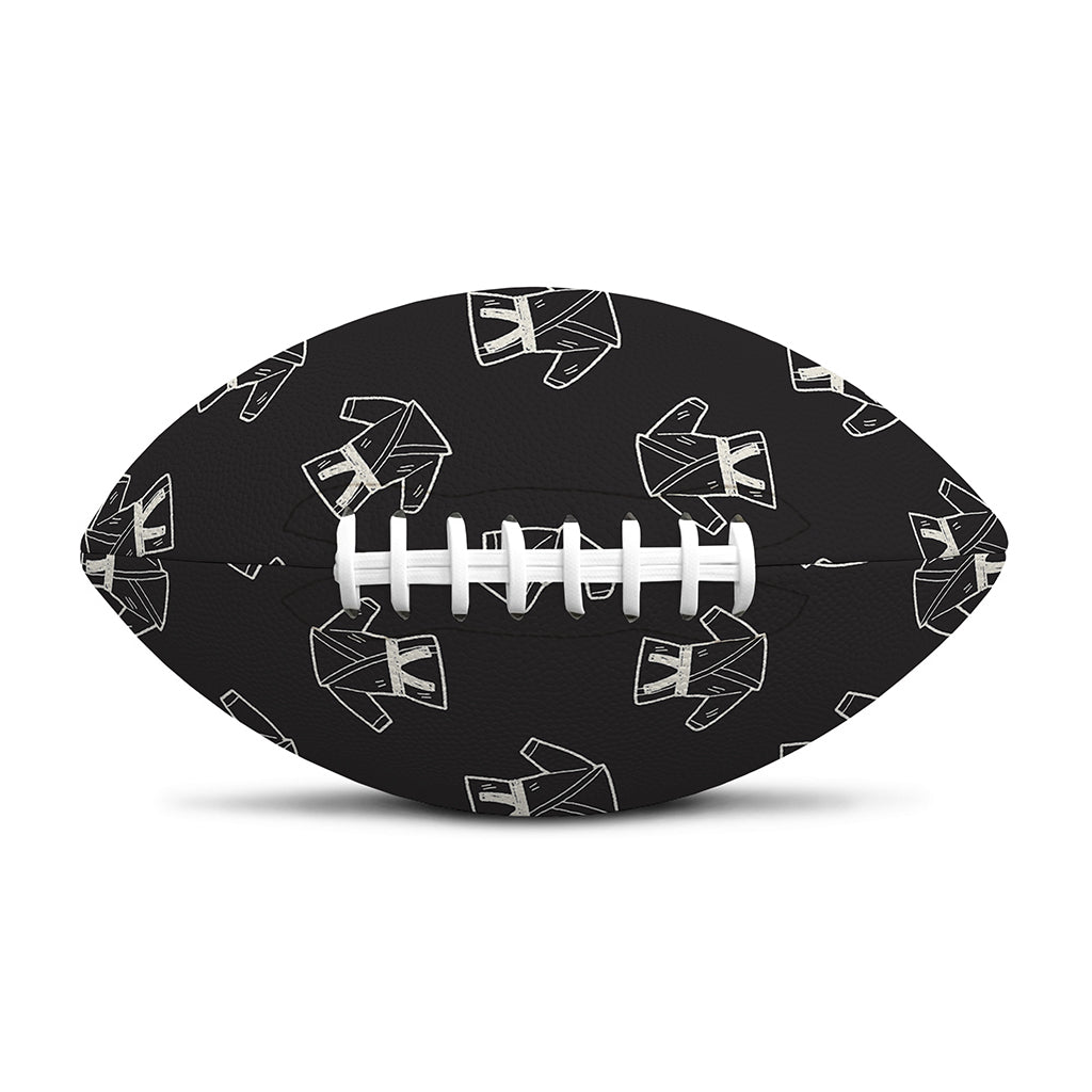 Karate Gi Pattern Print Rugby Ball
