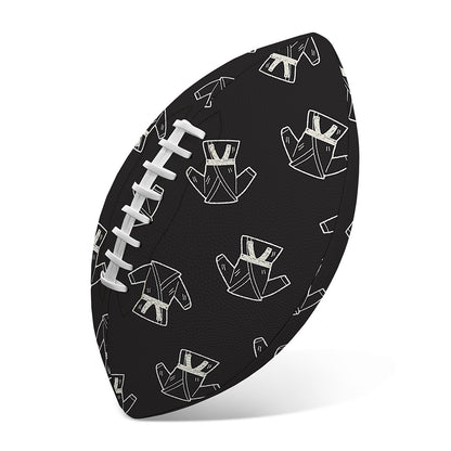 Karate Gi Pattern Print Rugby Ball