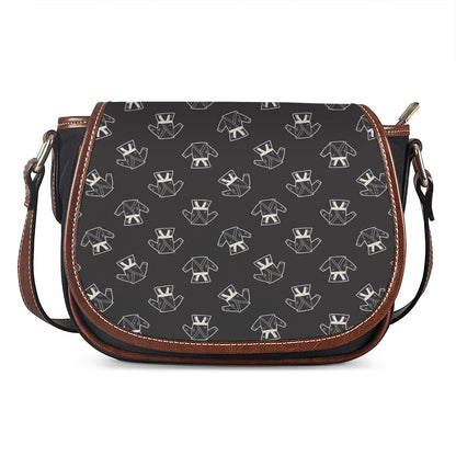 Karate Gi Pattern Print Saddle Bag