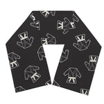Karate Gi Pattern Print Scarf