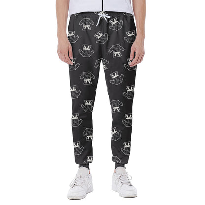 Karate Gi Pattern Print Scuba Joggers
