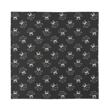 Karate Gi Pattern Print Silk Bandana