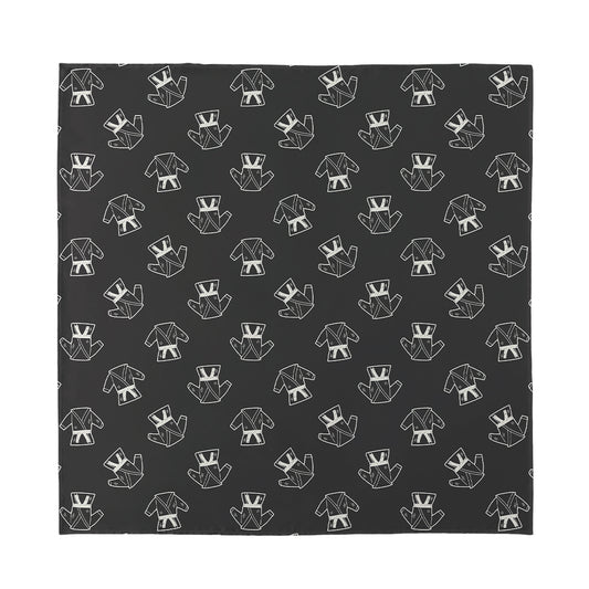 Karate Gi Pattern Print Silk Bandana