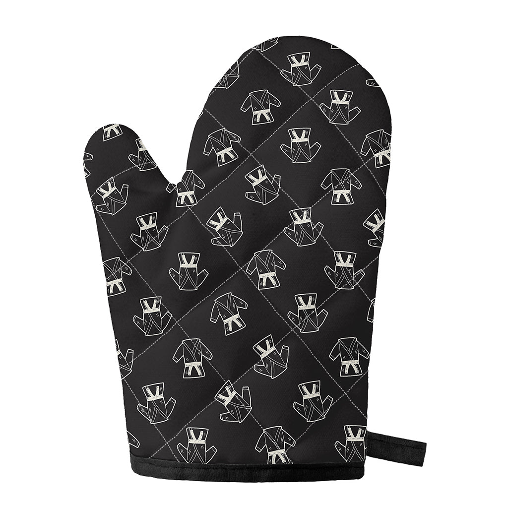 Karate Gi Pattern Print Single Oven Mitt