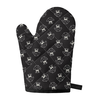 Karate Gi Pattern Print Single Oven Mitt