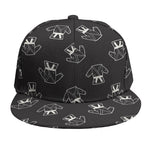 Karate Gi Pattern Print Snapback Cap