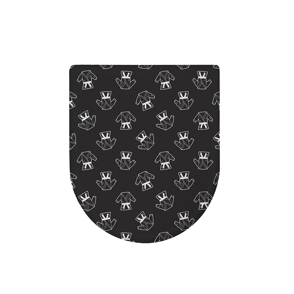 Karate Gi Pattern Print Toilet Lid Cover