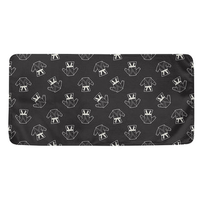 Karate Gi Pattern Print Towel