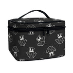 Karate Gi Pattern Print Travel Makeup Bag