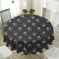 Karate Gi Pattern Print Waterproof Round Tablecloth